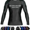 Custom Your Own Print Front & Back BJJ Foundation Rash Guard - Ranked No Gi Jiu Jitsu Rashguard