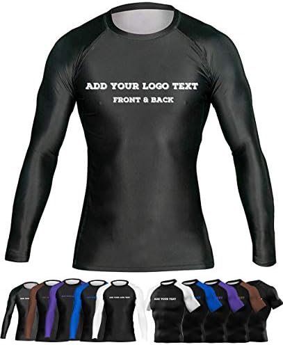 Custom Your Own Print Front & Back BJJ Foundation Rash Guard - Ranked No Gi Jiu Jitsu Rashguard