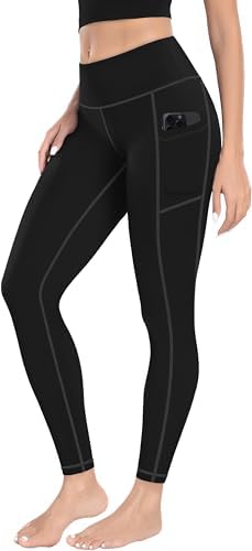MIRITY High Waist Yoga Leggings with Pockets for Women - Buttery Soft Workout Stretchy Yoga Pants Pack of 1